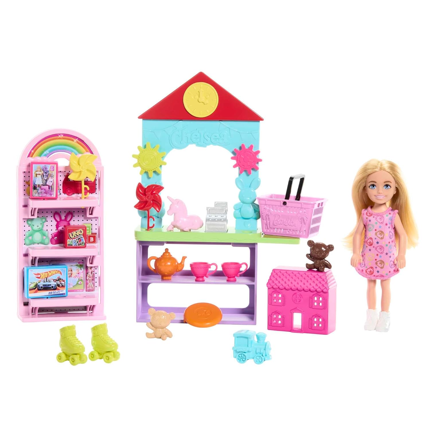 Buy Barbie Chelsea Can Be Toy Store Playset with Small Blonde Doll Counter Display Furniture 15 Accessories for Kids Ages 3 Online at Best Price in India FunCorp