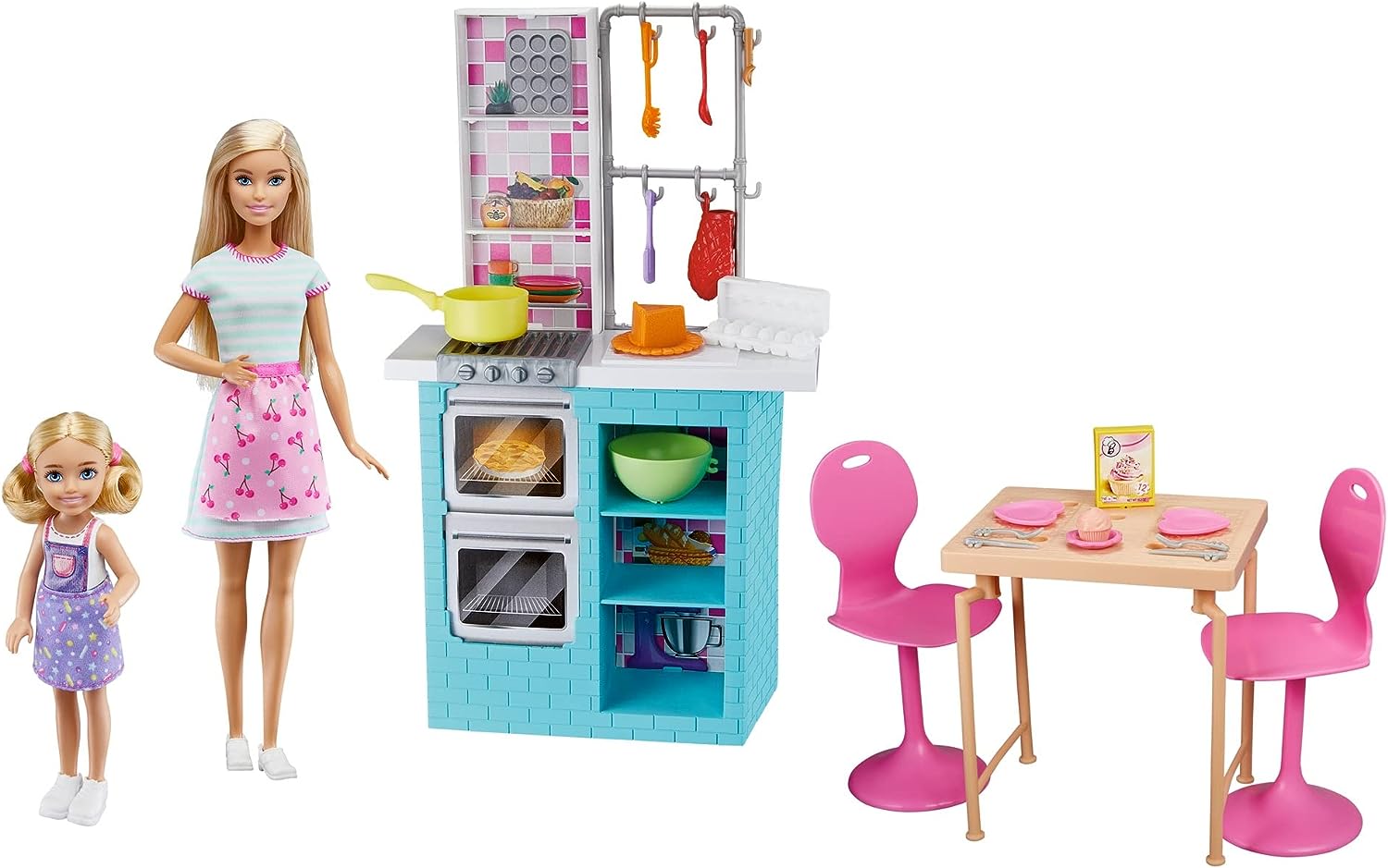 Barbie Doll, Pets and Playset, 3+