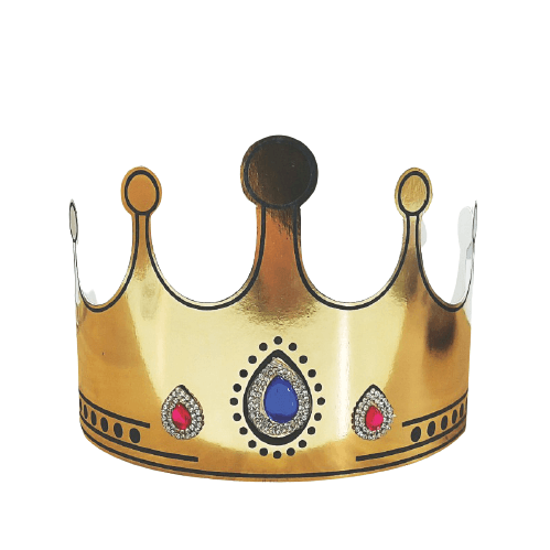 Gold Foil Paper Crown (DZ)