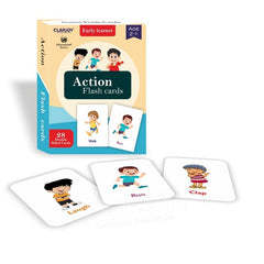 Clapjoy Action Flash Card For Kids Of Age 2 Years And Above