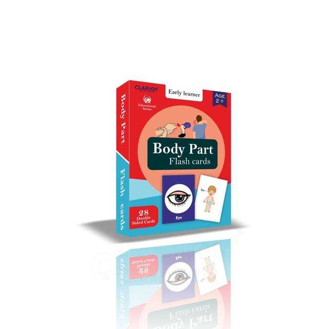 Clapjoy Body Parts Flash Card For Kids Of Age 2 Years And Above