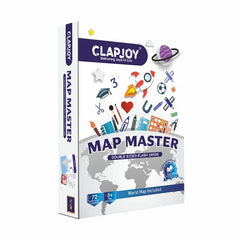 Clapjoy Map Master Flash Cards For Kids Ages 6+ Years