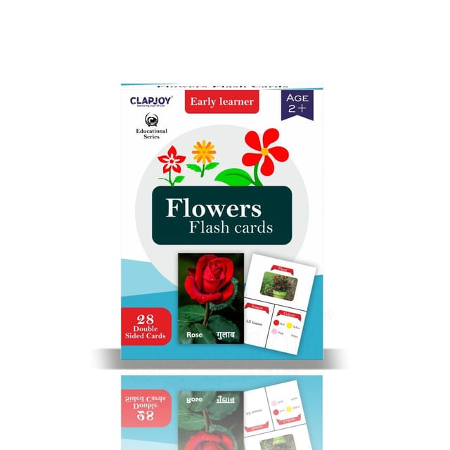 Clapjoy Flowers Flash Card For Kids Of Age 2 Years And Above