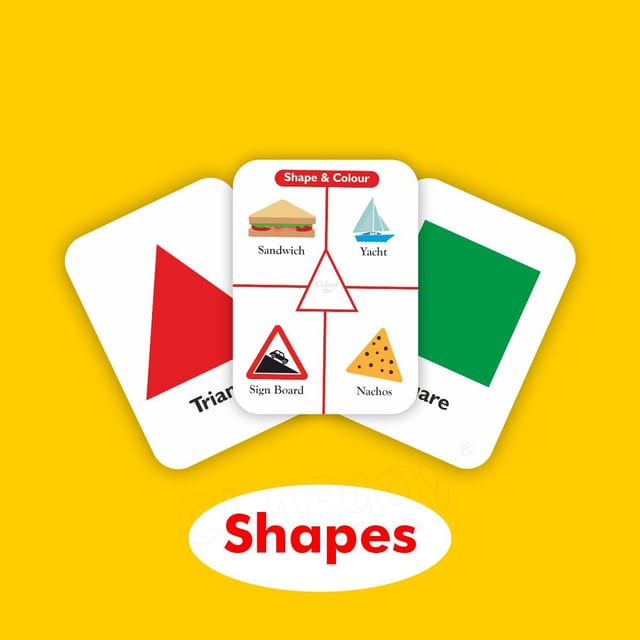 Clapjoy Shape, Colours And Numbers Flash Card For Kids Of Age 2 Years And Above