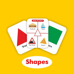 Clapjoy Shape, Colours And Numbers Flash Card For Kids Of Age 2 Years And Above