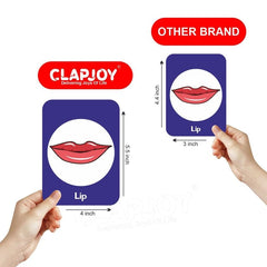 Clapjoy Body Parts Flash Card For Kids Of Age 2 Years And Above