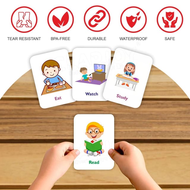 Clapjoy Action Flash Card For Kids Of Age 2 Years And Above