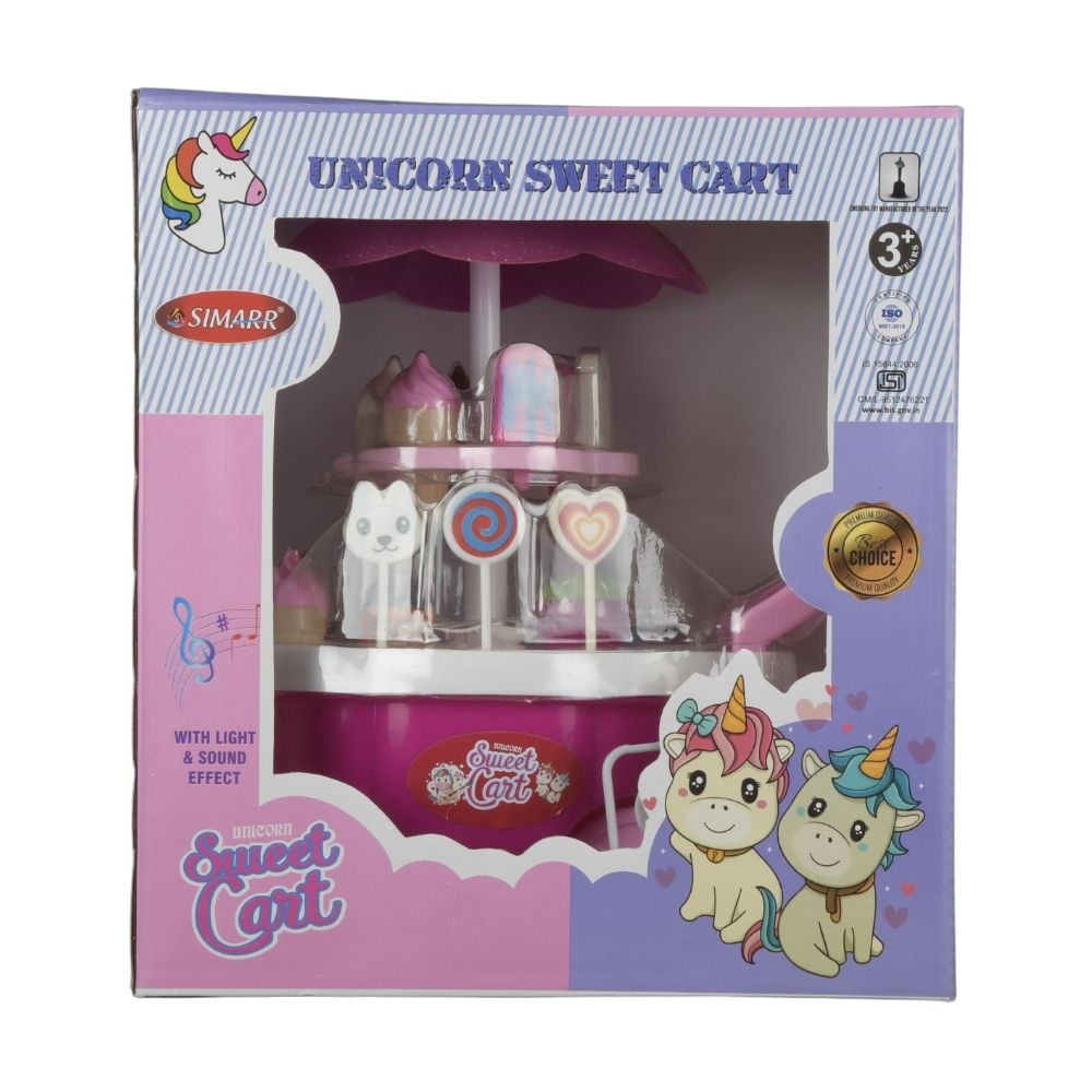 Simarr Unicorn Sweet Cart For Kids Ages 3 Years and Up