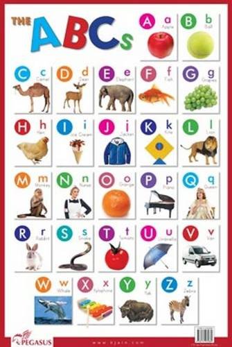 Pegasus ABC Capital Letters - Thick Laminated Preschool Chart