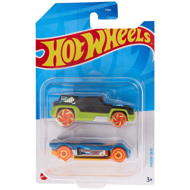 Hot Wheels Set of 2 Vehicles Toy in 1:64 Scale for Kids & Collectors Styles & Design May Vary