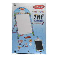 Simarr 2 in 1 Black Board For Kids Ages 3 Years and Up