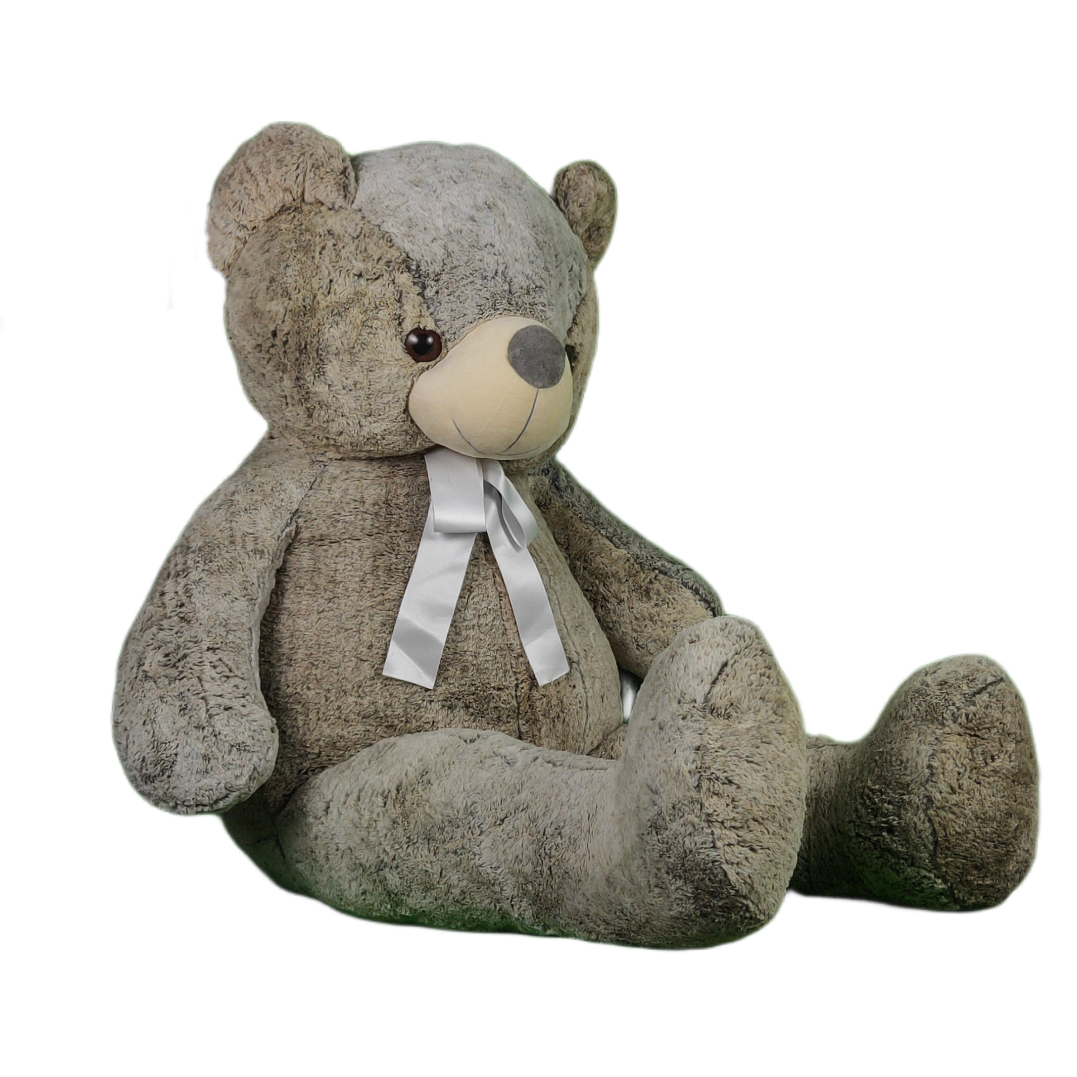 Play Hour Wolly The Teddy Bear Plush Soft Toy for Ages 3 Years and Up - Grey, 120cm