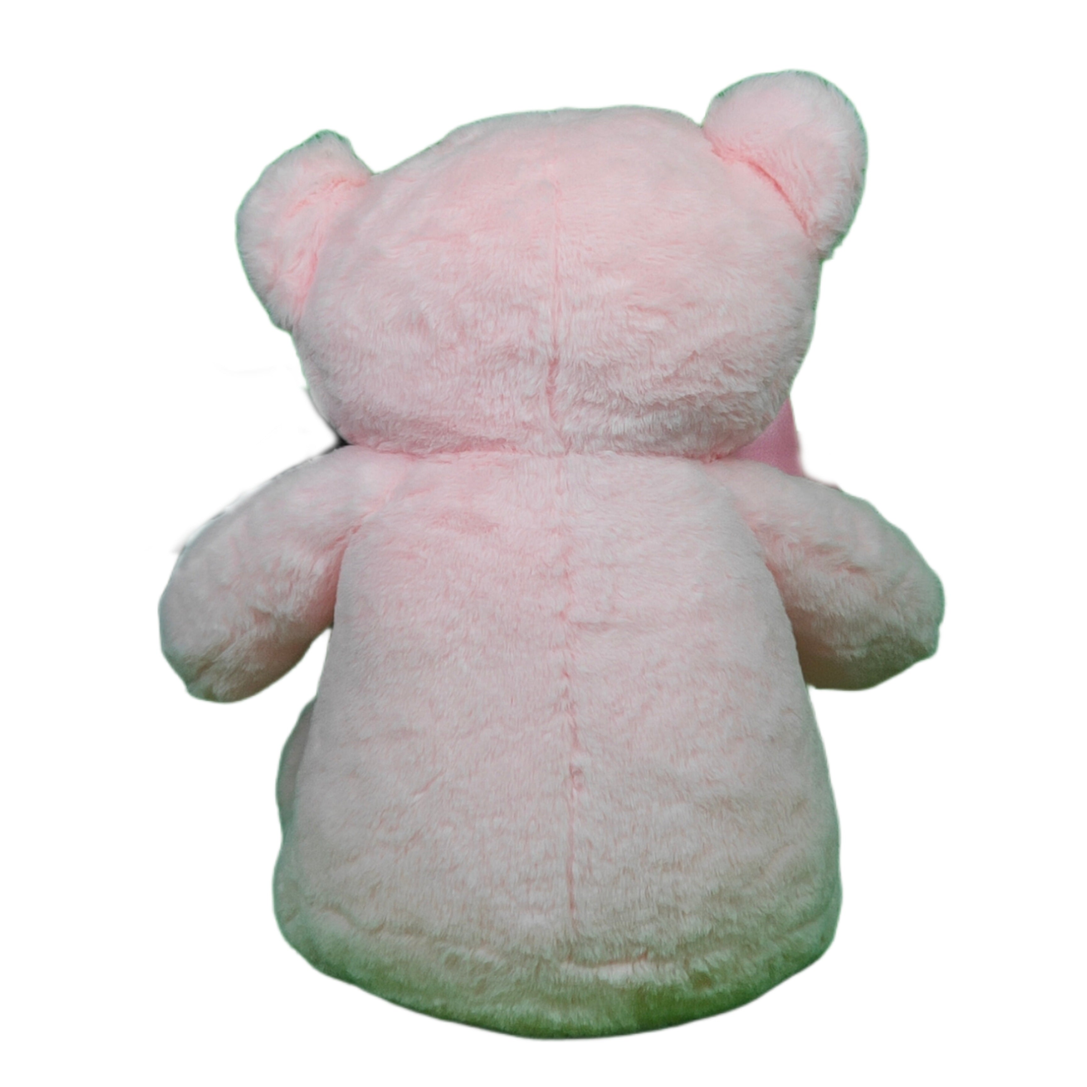 Play Hour Teddy Bear Plush Soft with Pink Ribon Bow Toy for Ages 3 Years and Up - Pink, 70cm