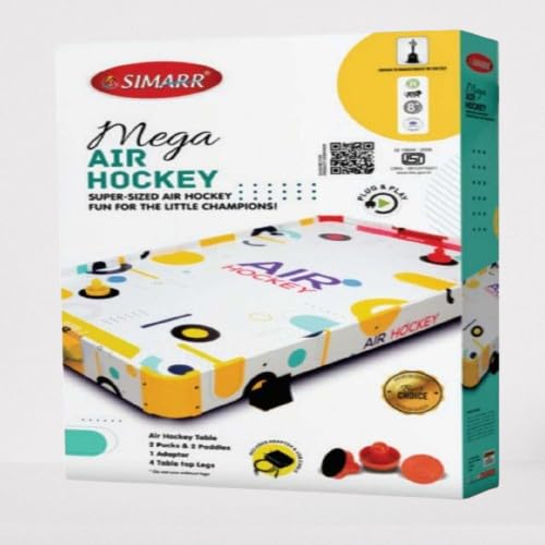 Simarr Mega Air Hockey with 2 Pucks & Paddles For Kids Ages 8 Years and Up