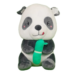 Play Hour Giant Bamboo Panda Plush Soft Toy for Ages 3 Years and Up - Grey, 55cm