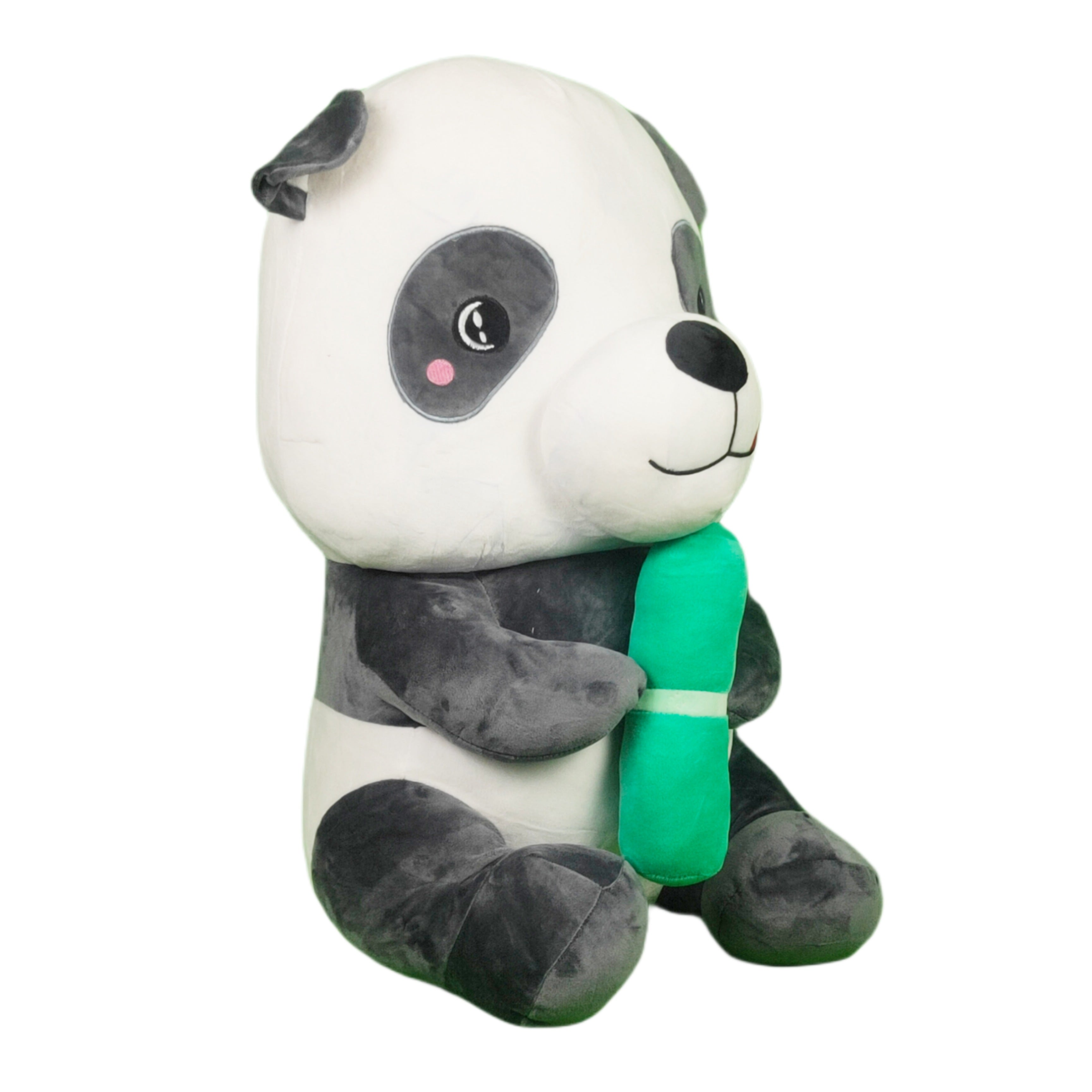 Play Hour Giant Bamboo Panda Plush Soft Toy for Ages 3 Years and Up - Grey, 55cm