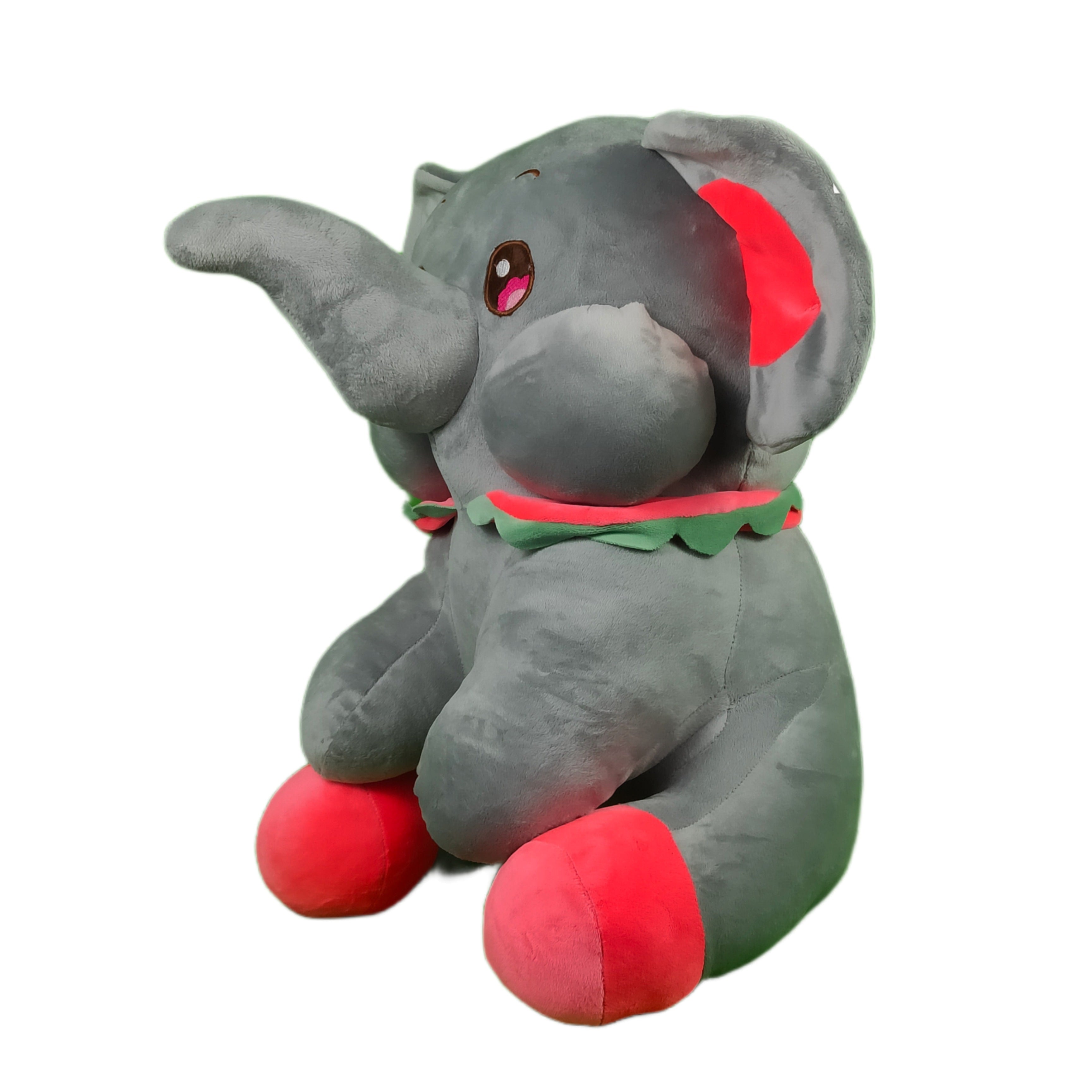 Play Hour Jumbo The Elephant Plush Soft Toy for Ages 3 Years and Up - Grey, 55cm