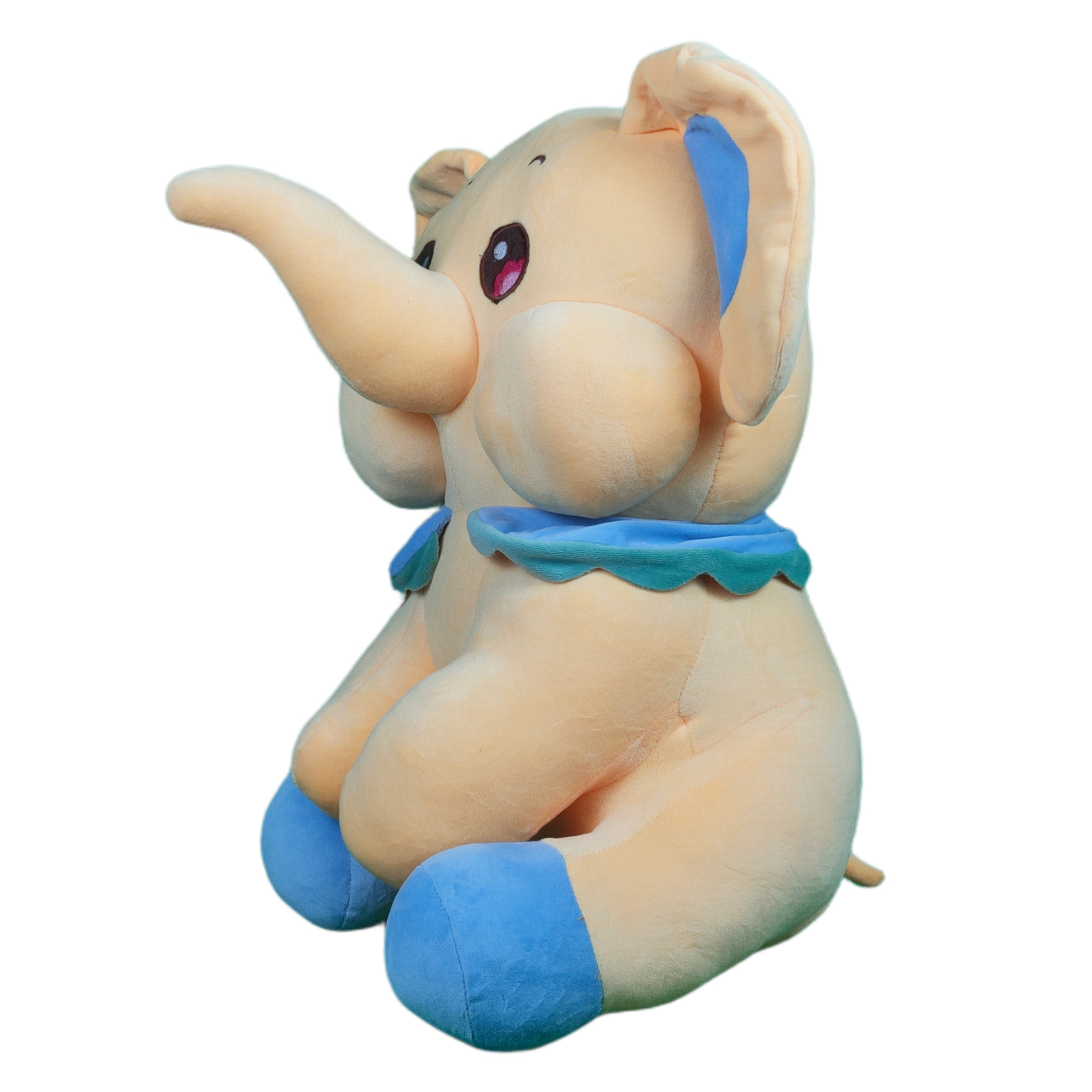 Play Hour Jumbo The Elephant Plush Soft Toy for Ages 3 Years and Up - Yellow, 55cm