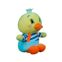 Play Hour Duckie The Duck Plush Soft Toy with Blue Dress for Ages 3 Years and Up, 25cm