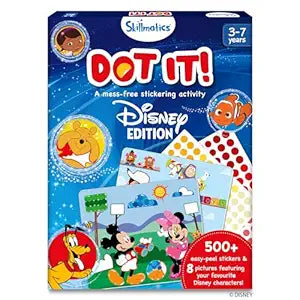 Skillmatics Paper Art Activity- Dot It Disney Edition, No Mess Sticker Art for Kids