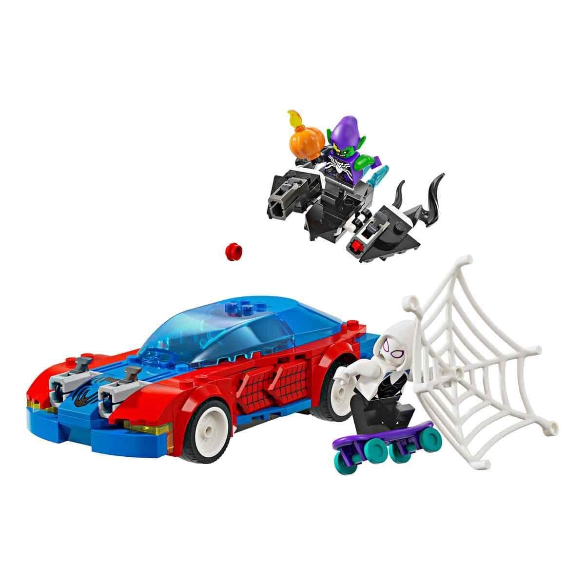 LEGO Marvel Spider-Man Race Car & Venom Green Goblin Building Kit For Ages 7+