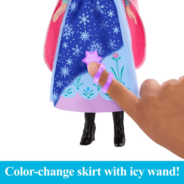 Disney Frozen Anna Magical Color-Change Skirt Fashion Doll, Inspired by Disney Movie, Posable