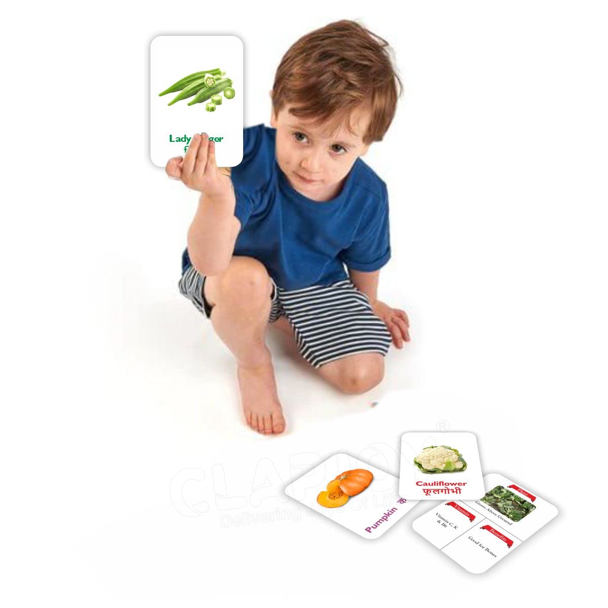 Clapjoy Combo Set To 7 Flash Card For Kids Of Age 2 Years And Above