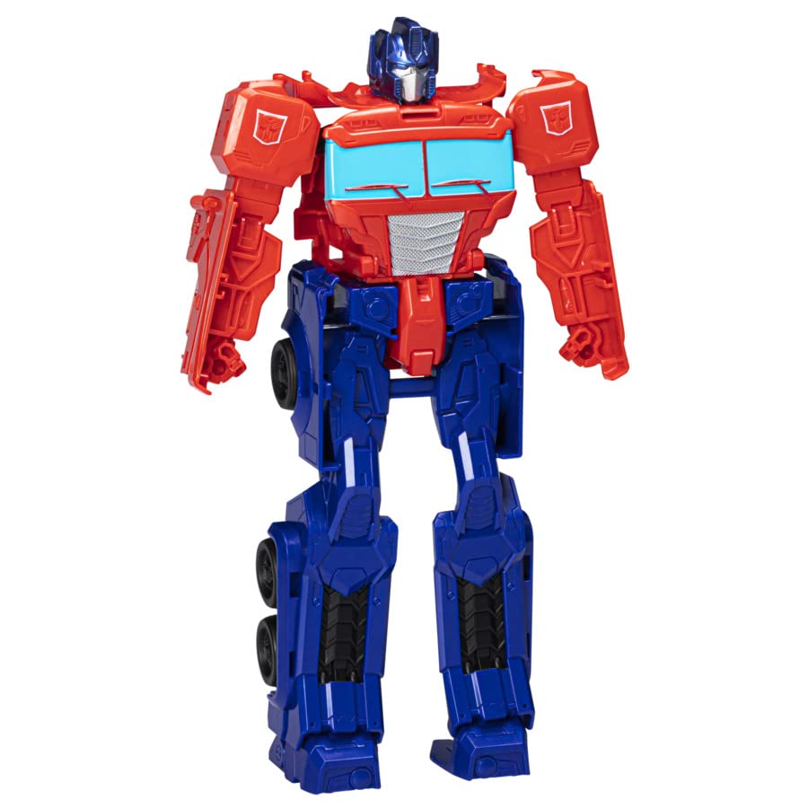 Transformers Rise of The Beasts Movie 11 Inch Titan Changer Optimus Prime Converting Action Figure for Ages 6 Years and Up