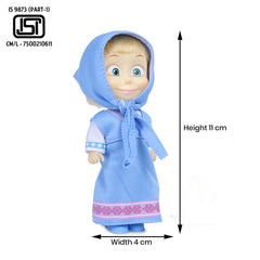 Simba Masha and The Bear 12 Cm Toy Doll With Blue Dress Ideal For Ages 3+