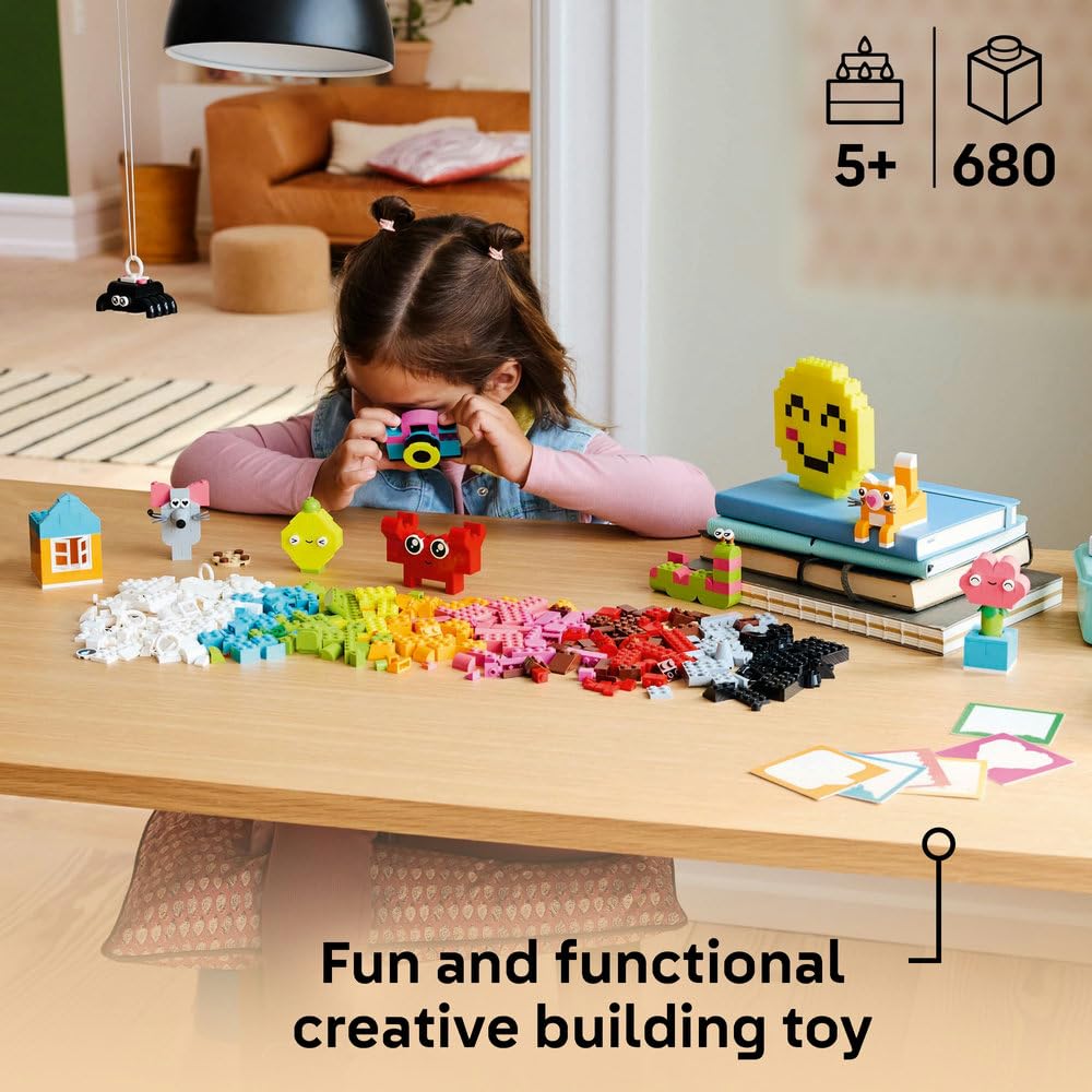 LEGO Classic Creative Happy Box Colorful Building Kit For Ages 5+