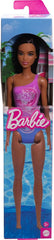 Barbie Beach Doll With Dark Brown Hair Wearing Tropical Purple Swimsuit For Kids Ages 3+