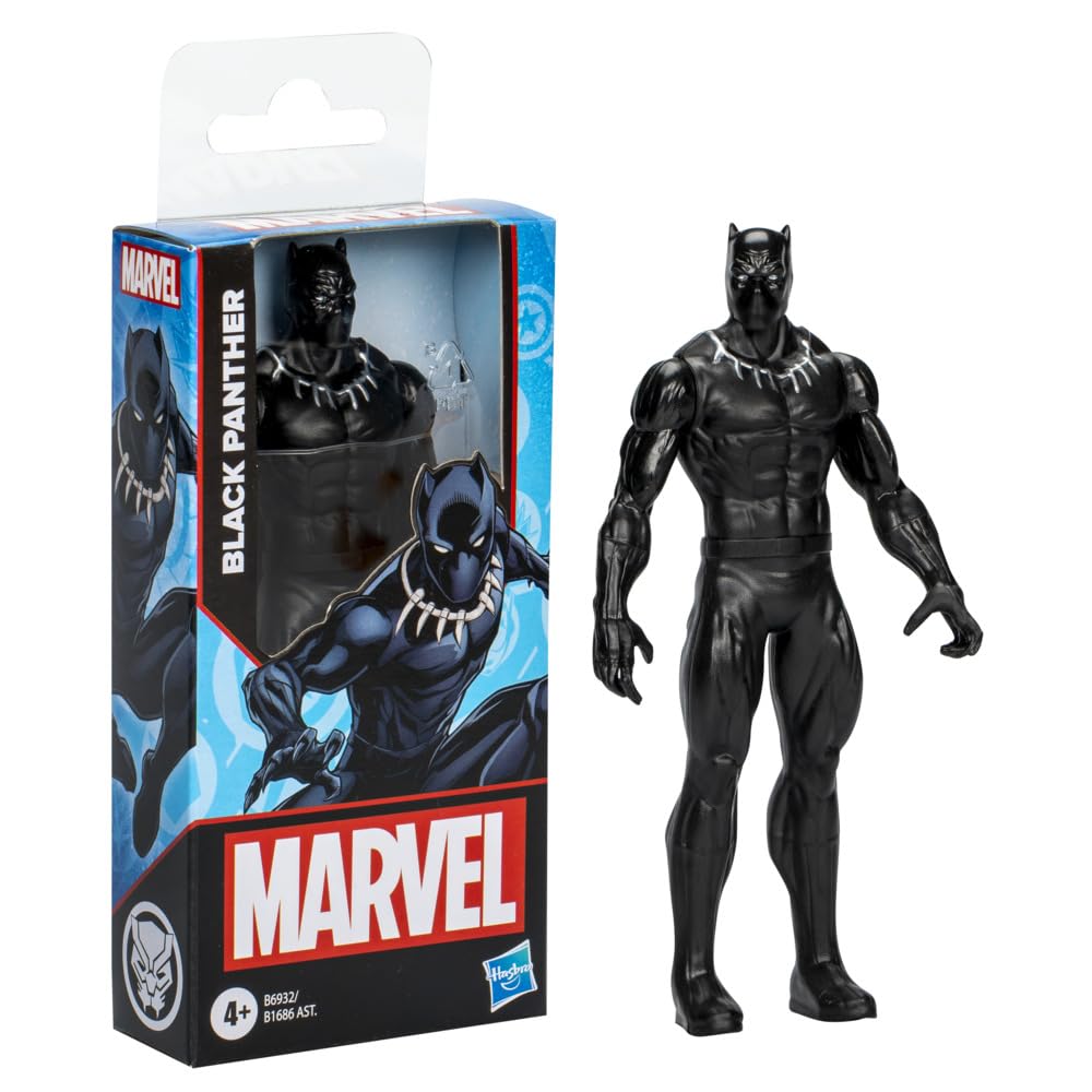 Marvel Black Panther Action Figure, 6-Inch, Super Hero Toys and Figures for Kids Ages 4+