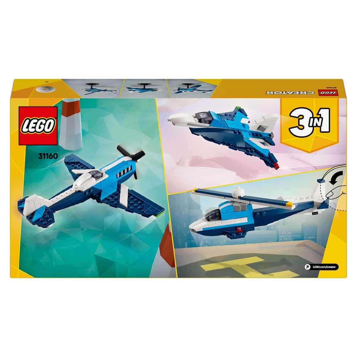 LEGO Creator 3in1 Aircraft Race Plane Building Kit For Ages 7+