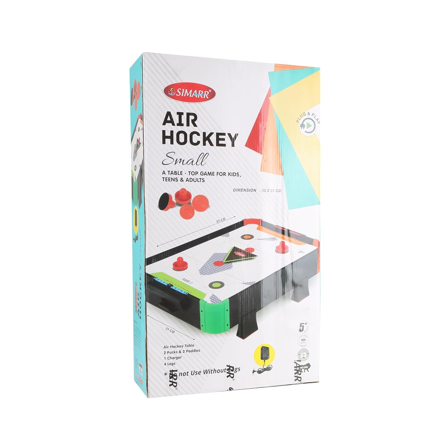 Simarr Air Hockey Small For Kids Ages 5 Years and Up