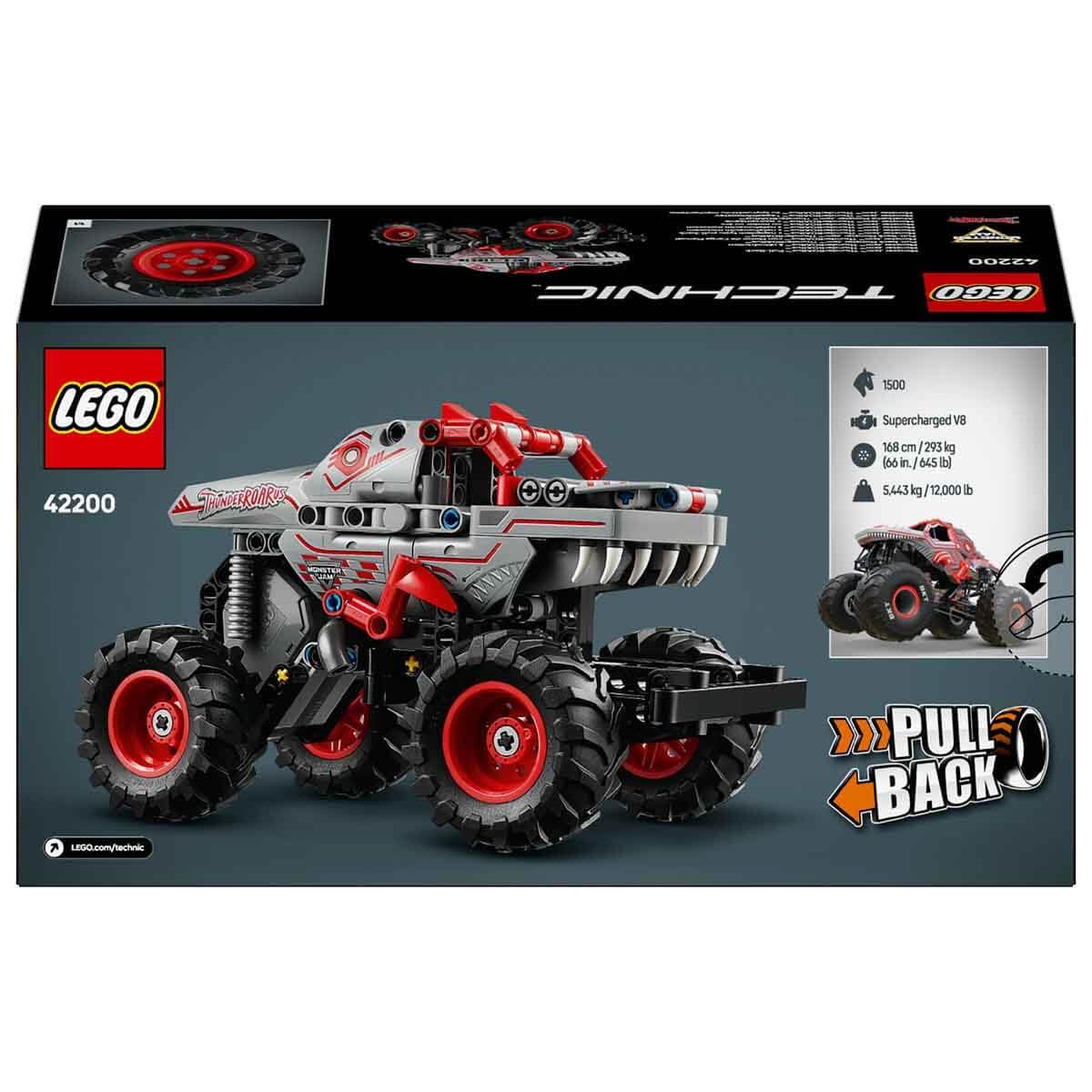 LEGO Technic Monster Jam ThunderROARus Pull-Back Truck Building Kit For Ages 7+