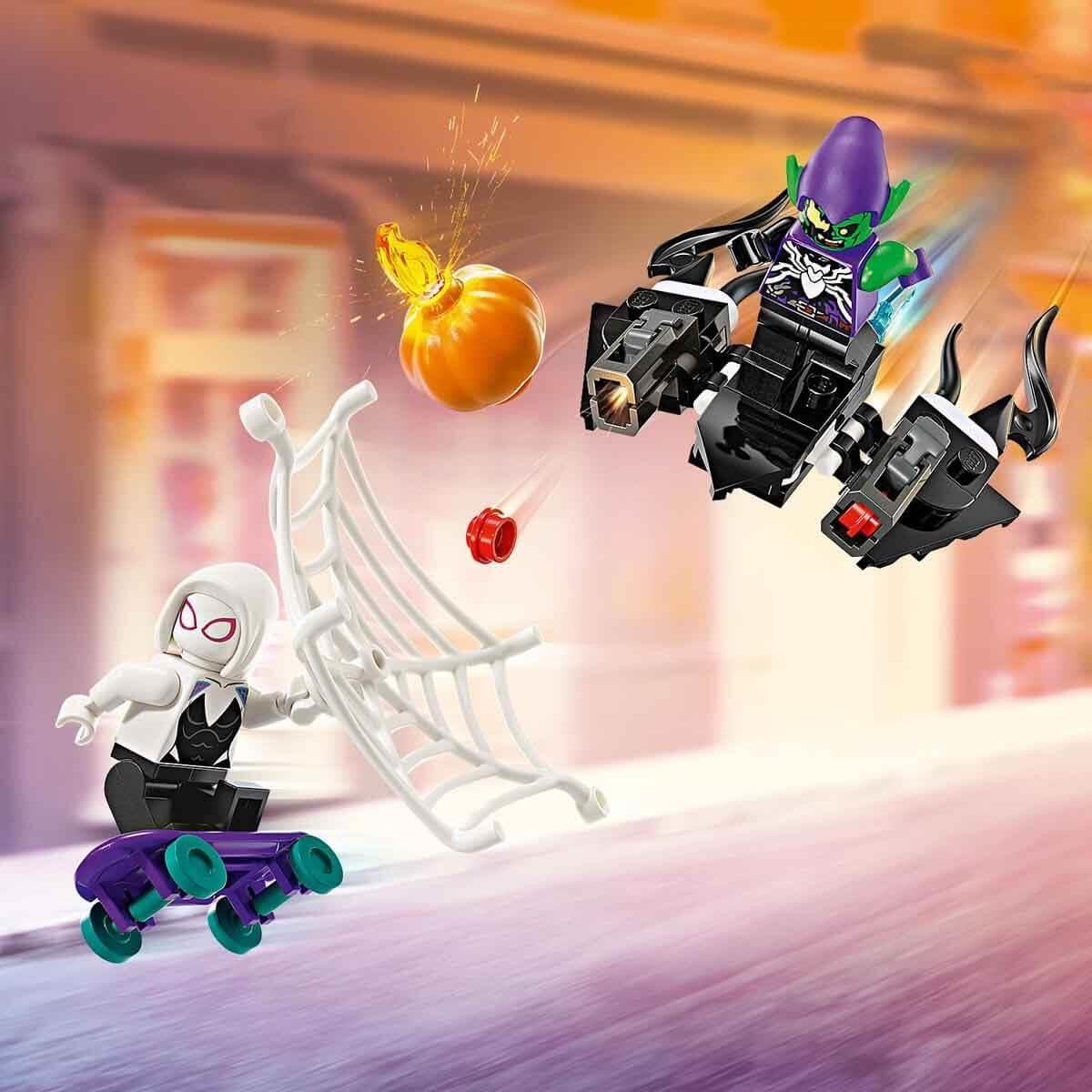 LEGO Marvel Spider-Man Race Car & Venom Green Goblin Building Kit For Ages 7+