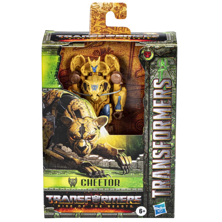 Transformers Rise of The Beasts Movie 5-Inch Deluxe Class Cheetor Converting Action Figure for Ages 6 Years and Up