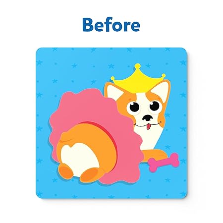 Skillmatics Art Activity - Fun With Foam Puppies, No Mess Sticker Art For Kids,