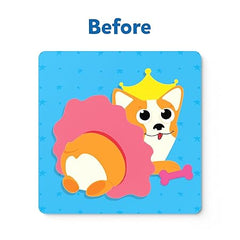 Skillmatics Art Activity - Fun With Foam Puppies, No Mess Sticker Art For Kids,