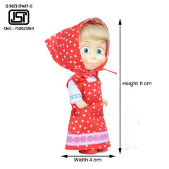 Simba Masha and The Bear 12 Cm Toy Doll With Red Dress Ideal For Ages 3+