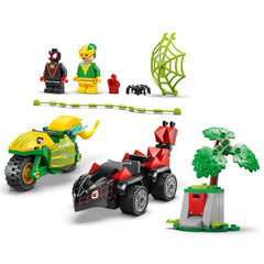 LEGO Marvel Spidey and His Amazing Friends Spin and Electro Dinosaur Vehicle Chase Building Kit For Ages 4+