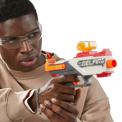 Nerf Pro Gelfire Legion Spring Action Blaster, 5000 Gelfire Rounds, 130 Round Hopper, Protective Eyewear, Slam Fire, Ages 14+