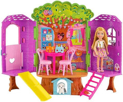 Barbie Chelsea Doll And Treehouse Playset With Pet Puppy For Kids Ages 3+