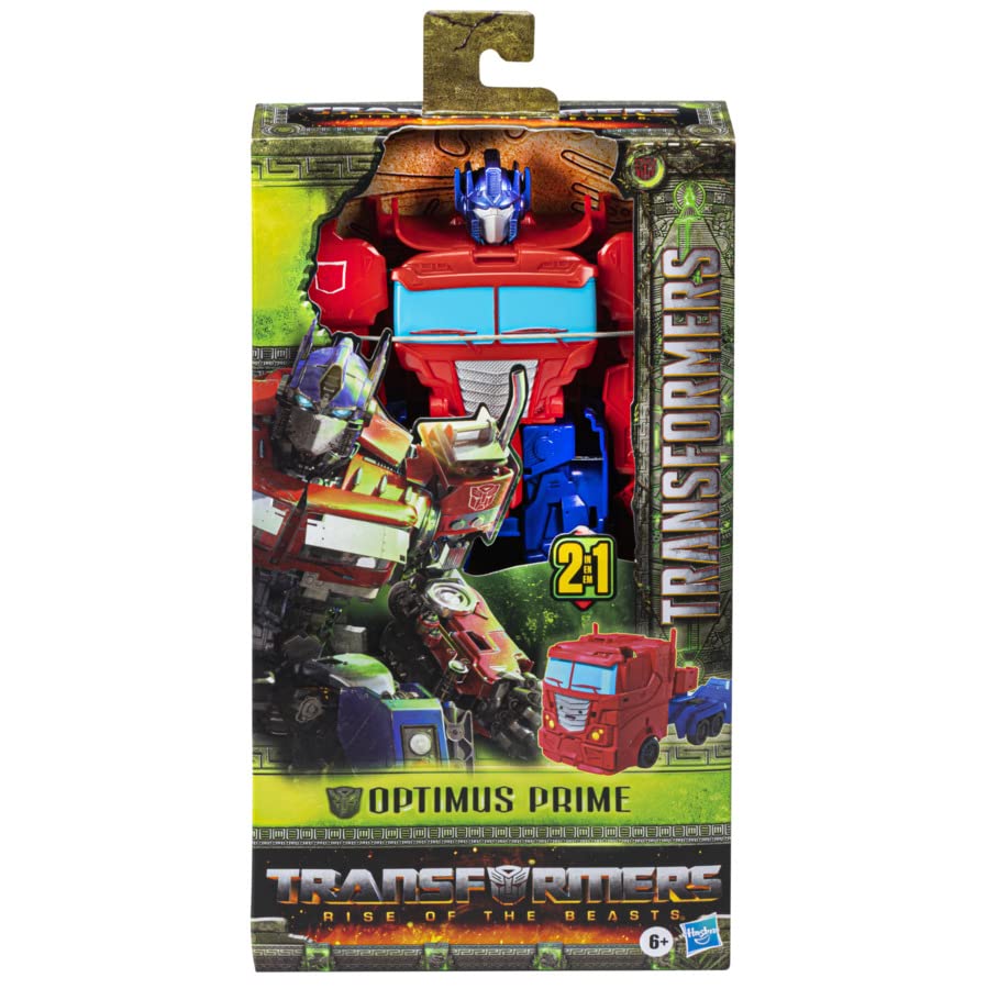 Transformers Rise of The Beasts Movie 11 Inch Titan Changer Optimus Prime Converting Action Figure for Ages 6 Years and Up