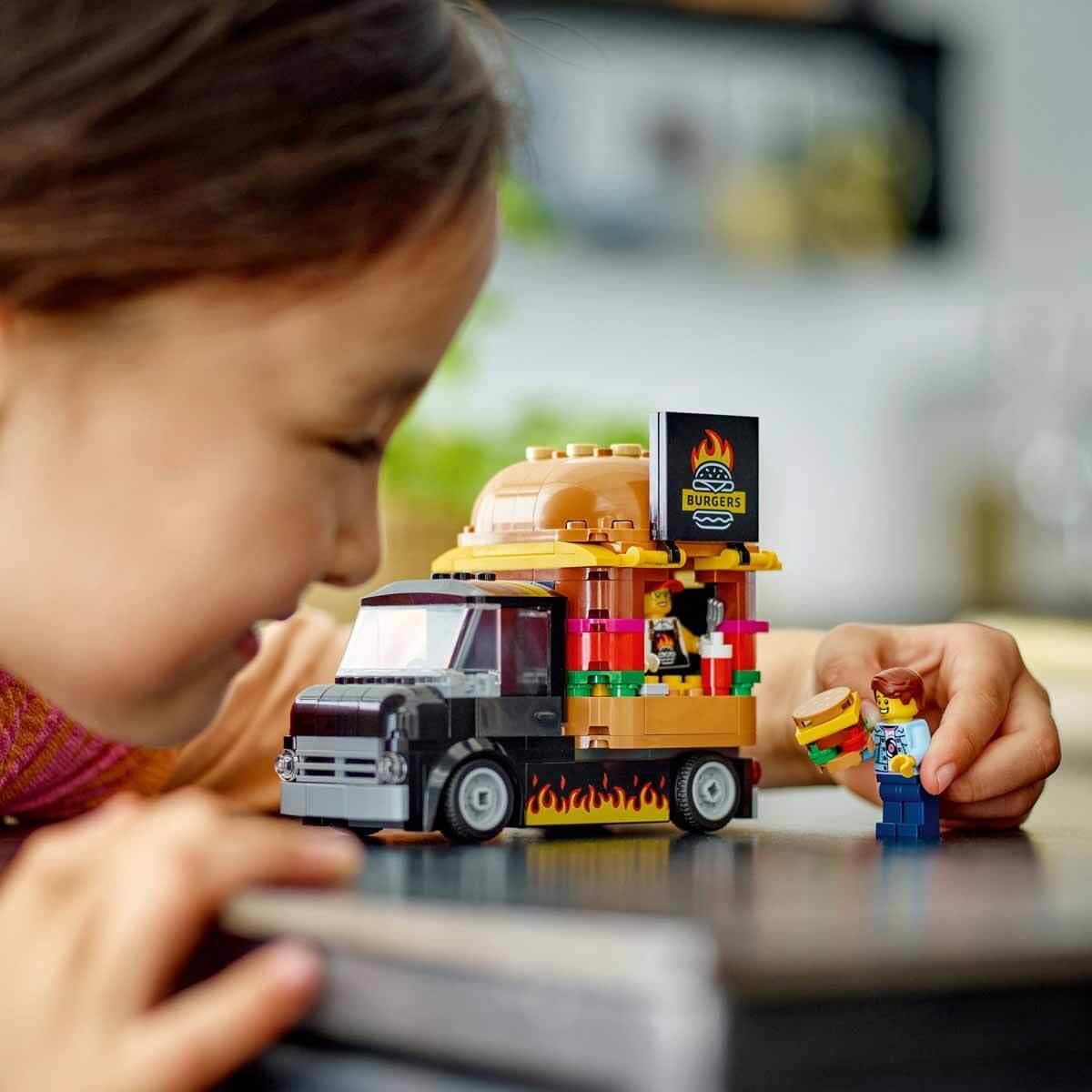 LEGO City Burger Truck Building Kit For Ages 5+