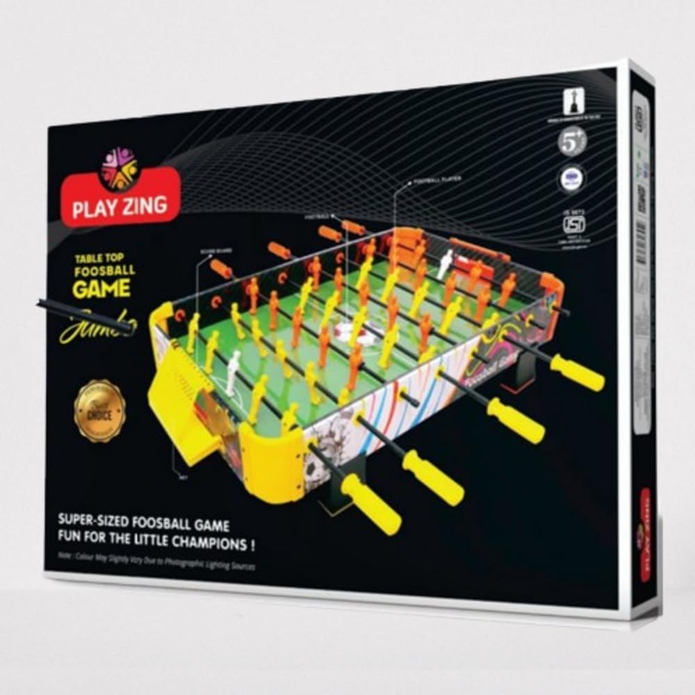 Simarr Play Zing Table Top Foosball Jumbo For Kids Ages 5 Years and Up