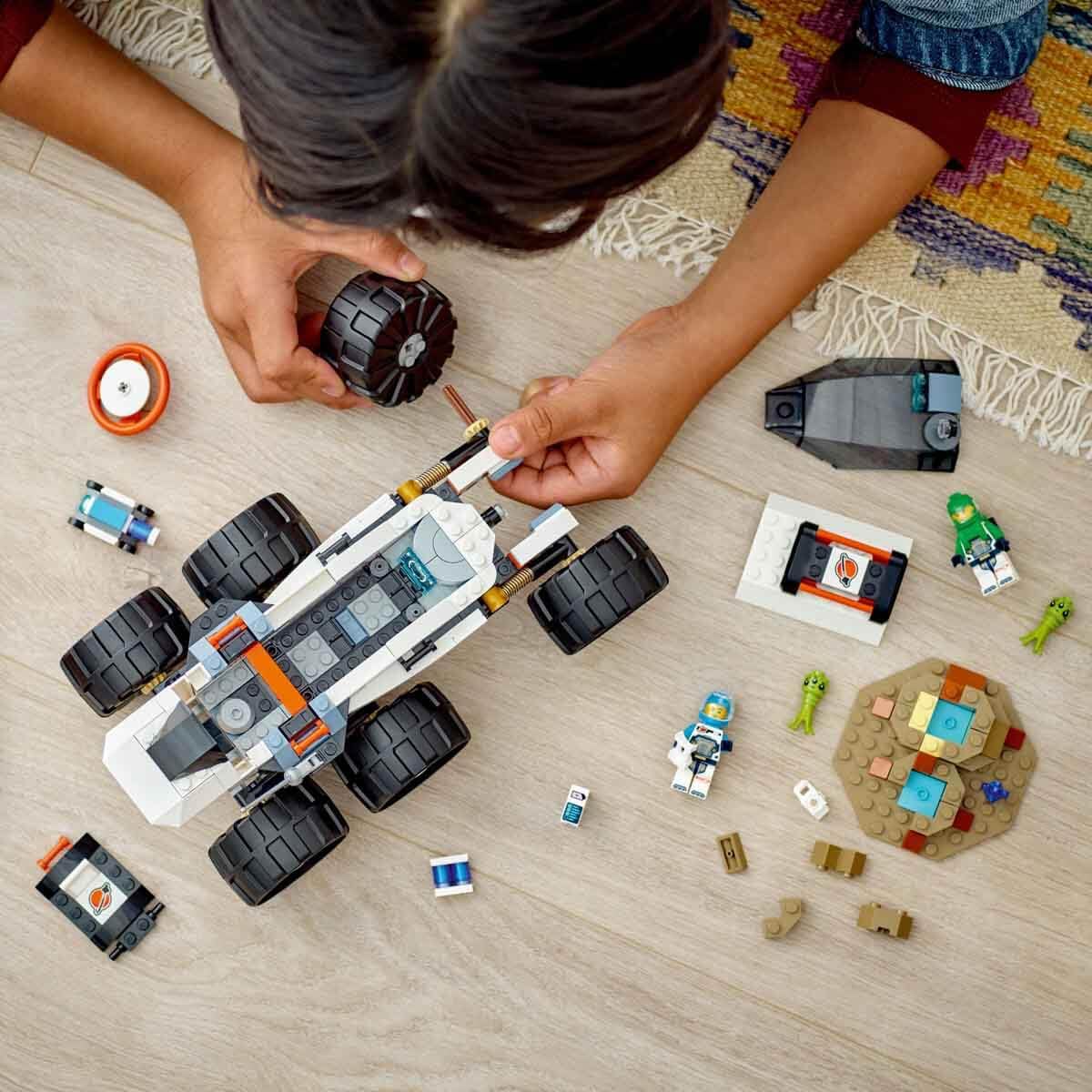 LEGO City Space Explorer Rover and Alien Life Set Building Kit for Ages 6+