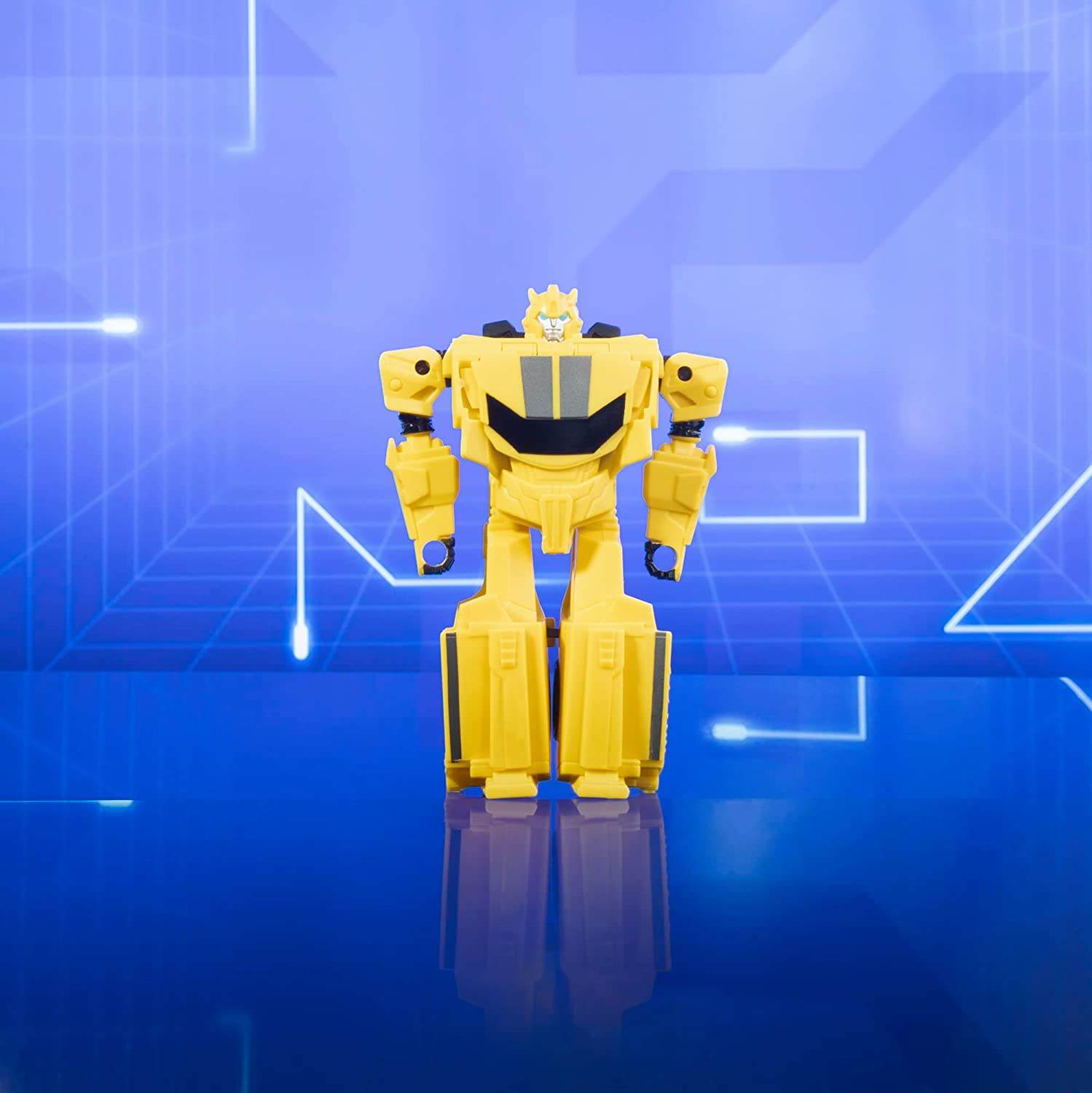 Transformers EarthSpark 1-Step Flip Changer 4 Inch Bumblebee Action Figure Ages 6 Years and Up