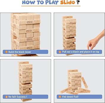 Clapjoy Slido Classic Stacking Game For Kids Ages 5+ Years