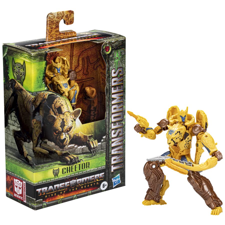 Transformers Rise of The Beasts Movie 5-Inch Deluxe Class Cheetor Converting Action Figure for Ages 6 Years and Up